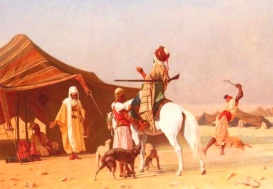 Beduoin tent painting